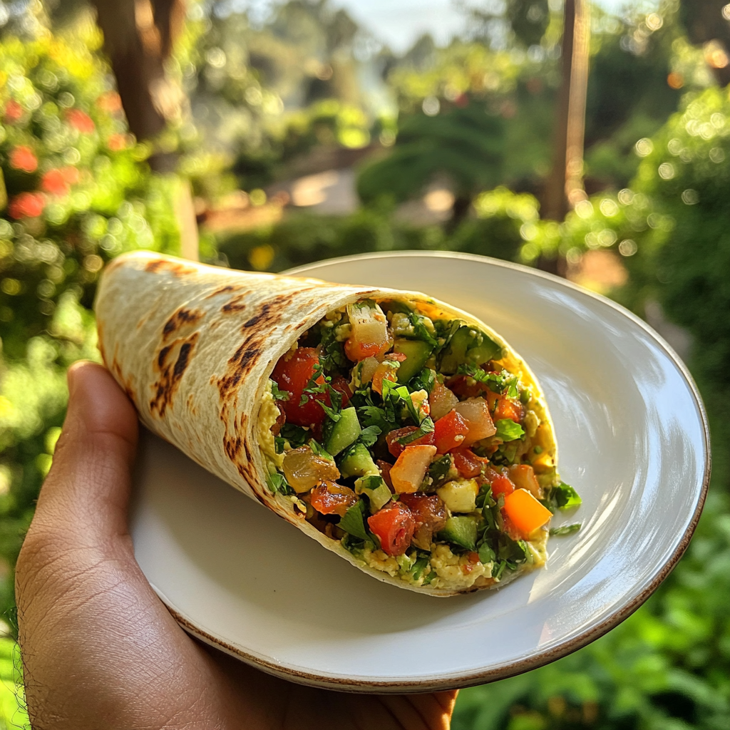 Veggie Hummus Wrap