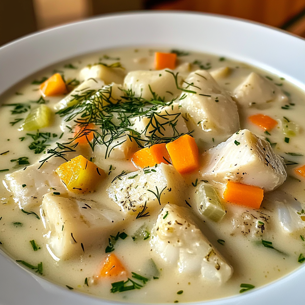 Acid Reflux-Friendly Fish Chowder