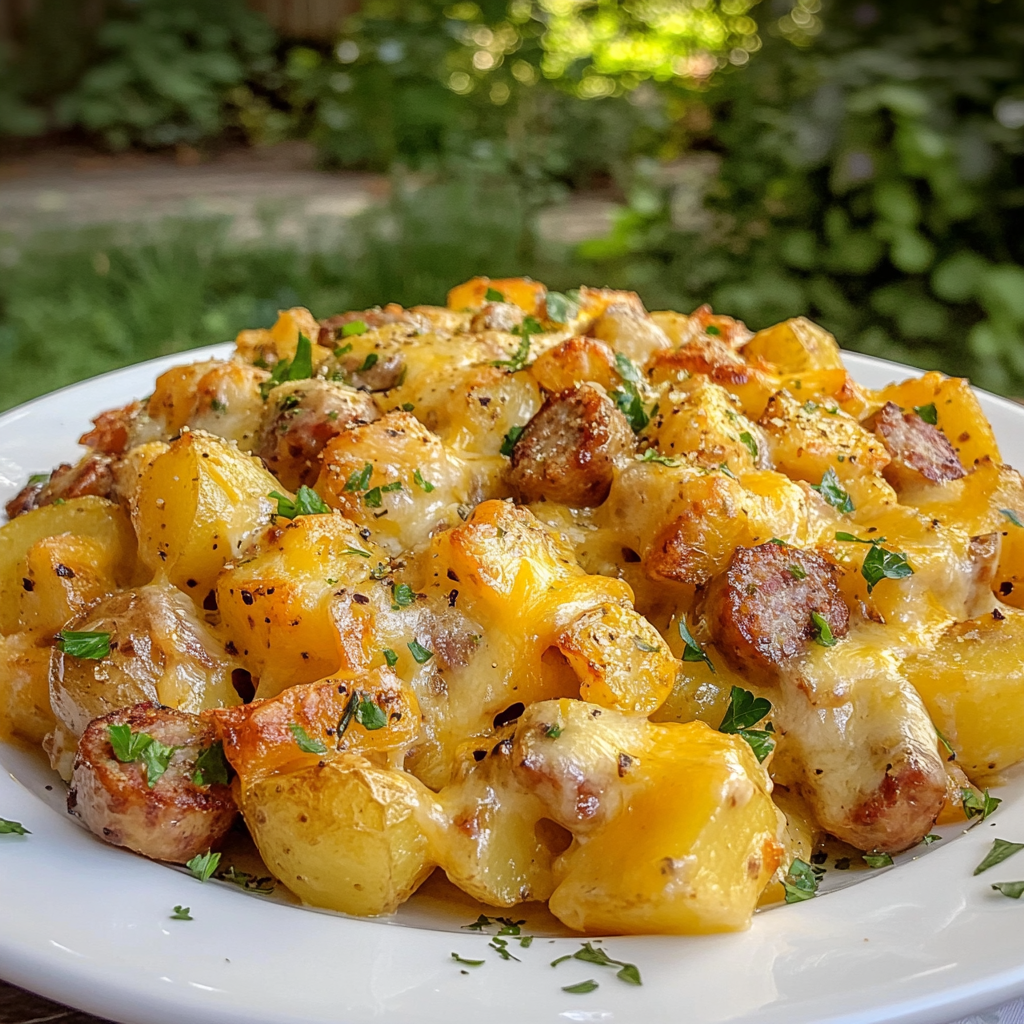 Cheesy Ranch Potatoes and Sausage