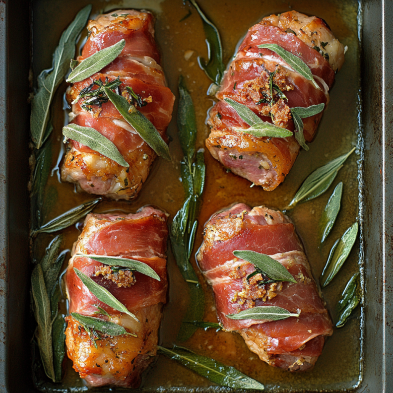Prosciutto Wrapped Pork Tenderloin with Crispy Sage - OoohDelish!