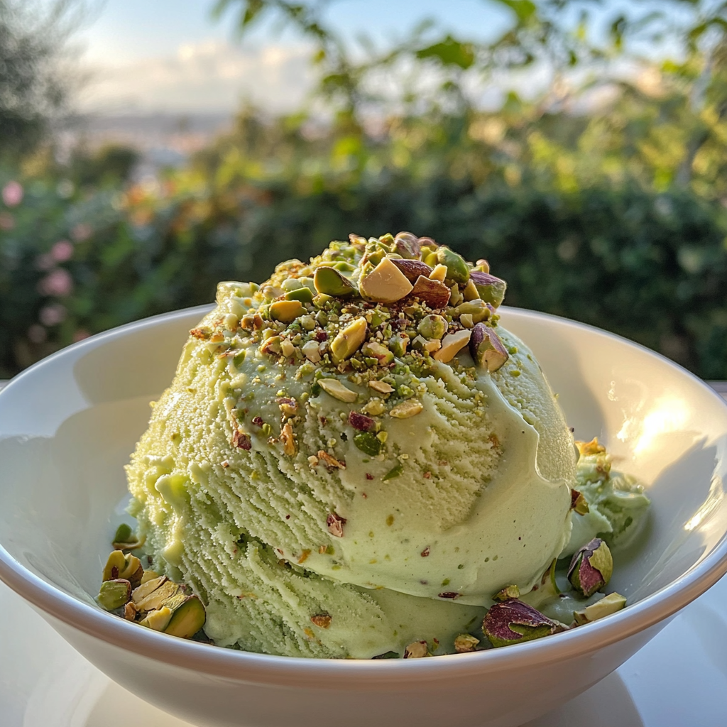 Pistachio ice cream
