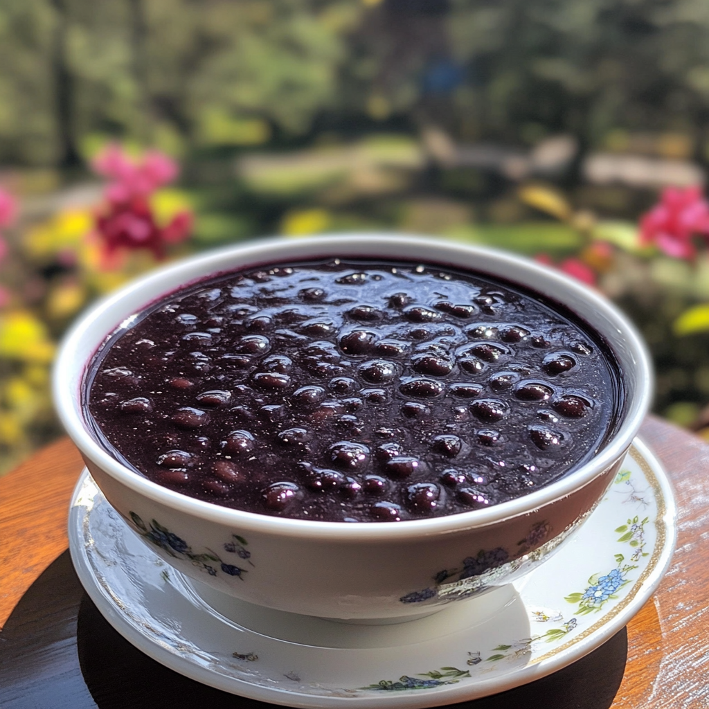 Purple Black Bean Soup