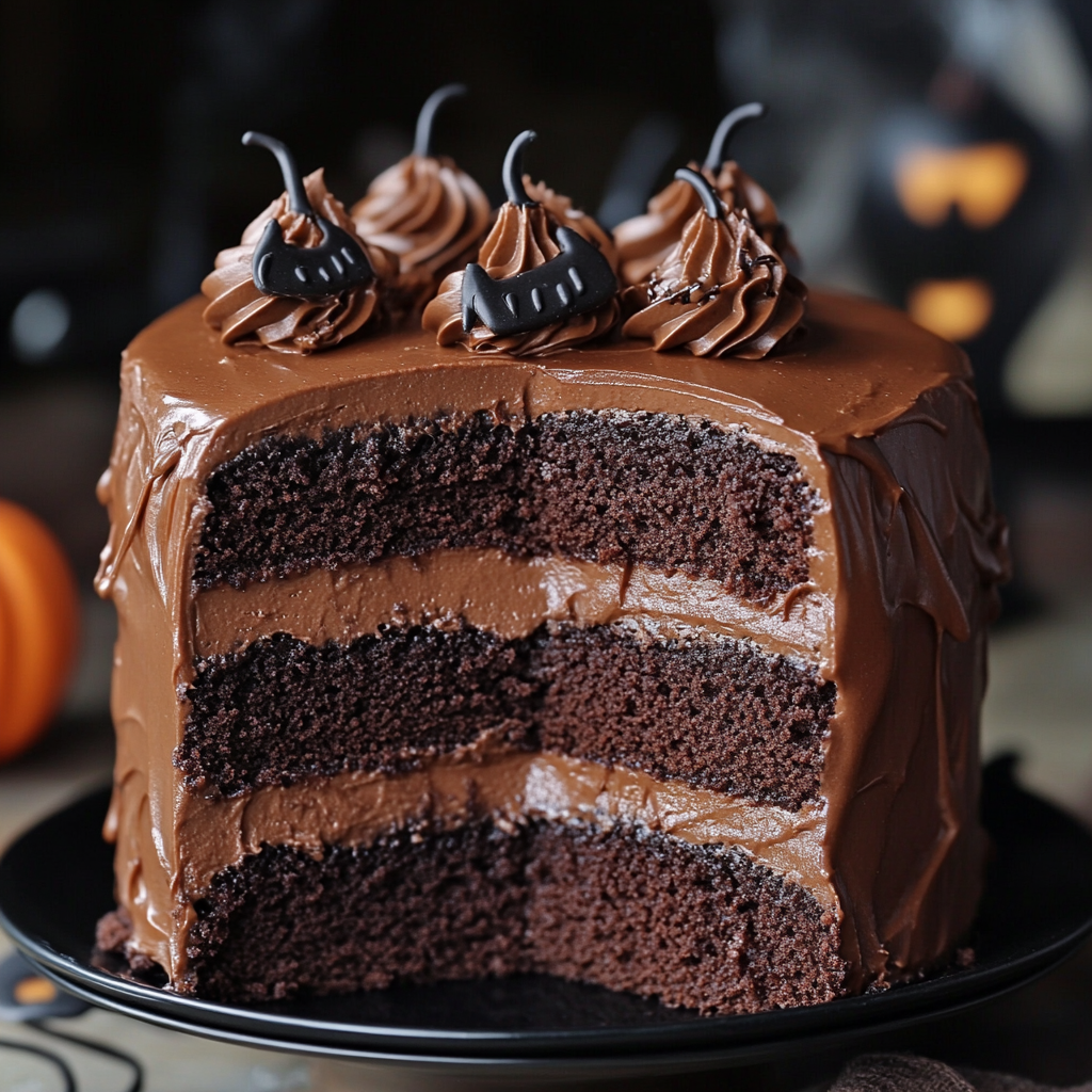 chocolate cake recipe from scratch easy halloween​