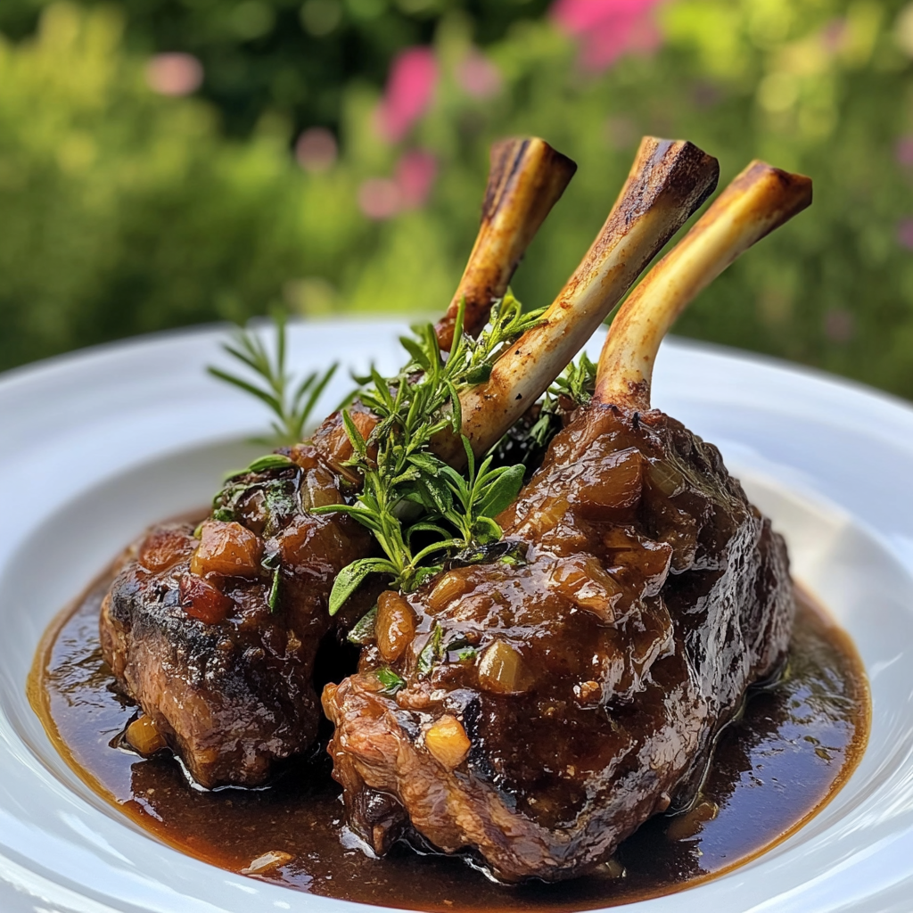 Stout-Braised Lamb Shanks recipe