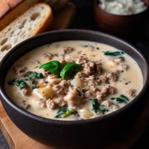 Creamy Parmesan Italian Sausage Soup