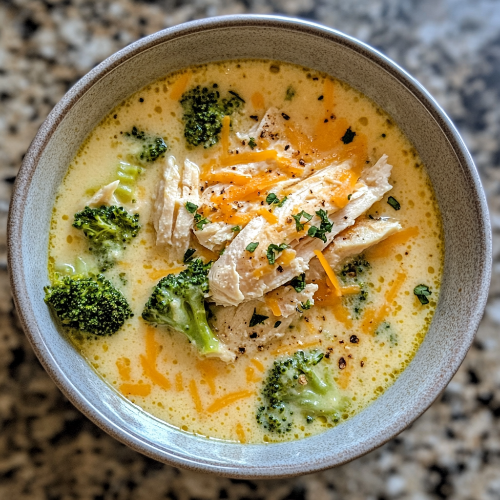 chicken broccoli cheddar soup​
