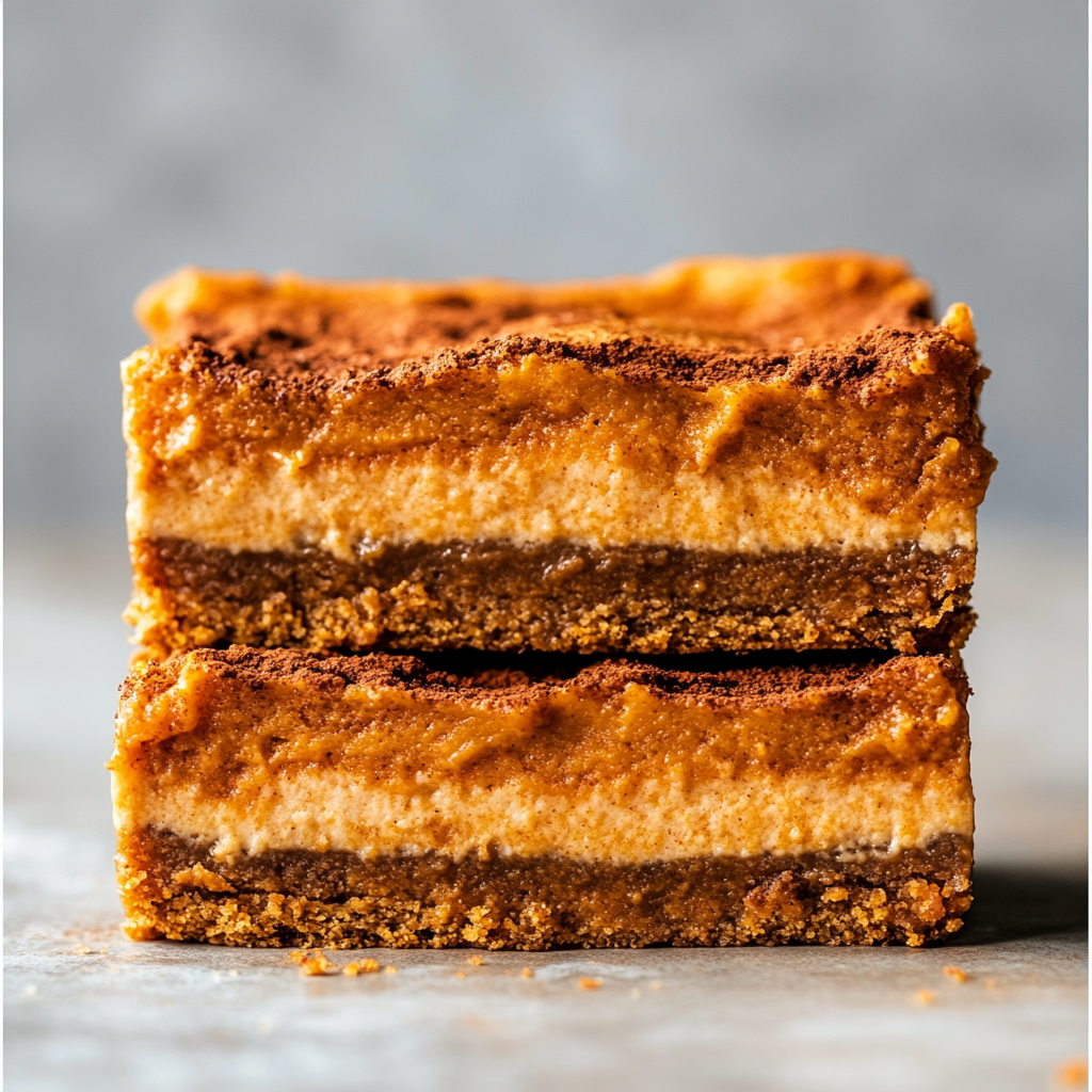 Pumpkin Churro Cheesecake Bars