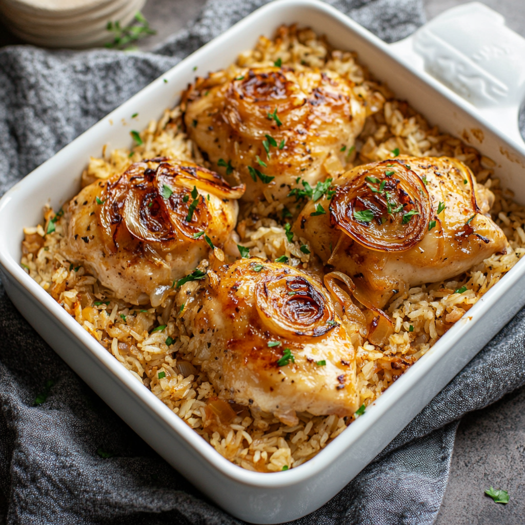 French Onion Chicken And Rice Recipe