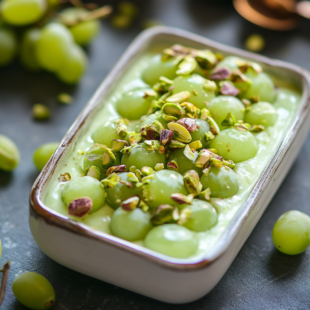 pistachio pudding recipe with grapes​