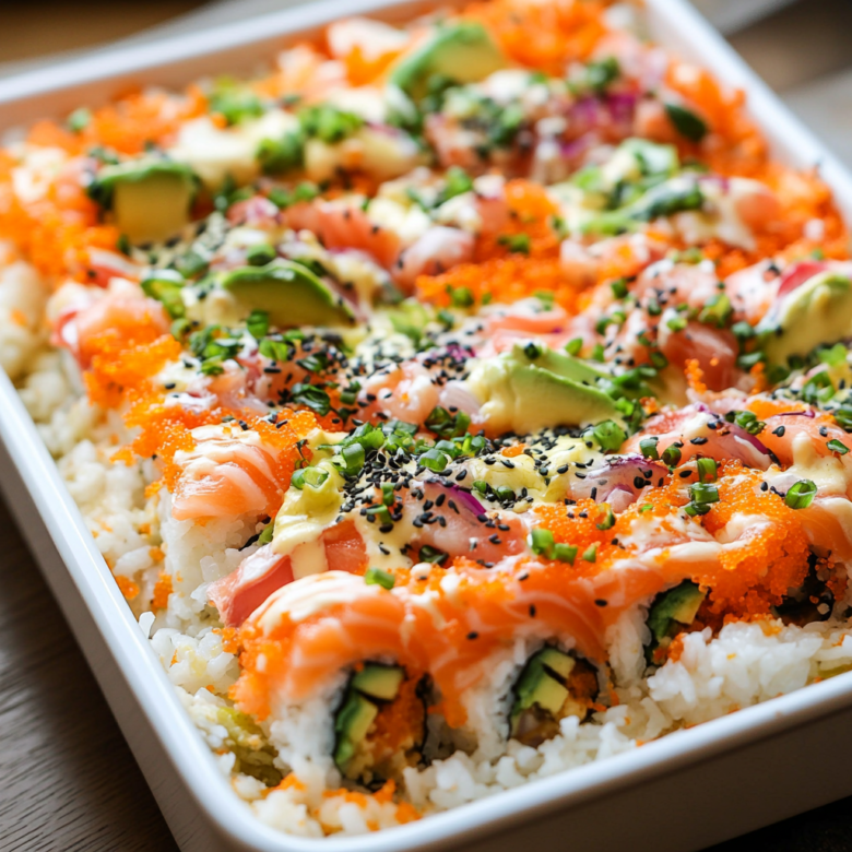 Sushi Bake recipe