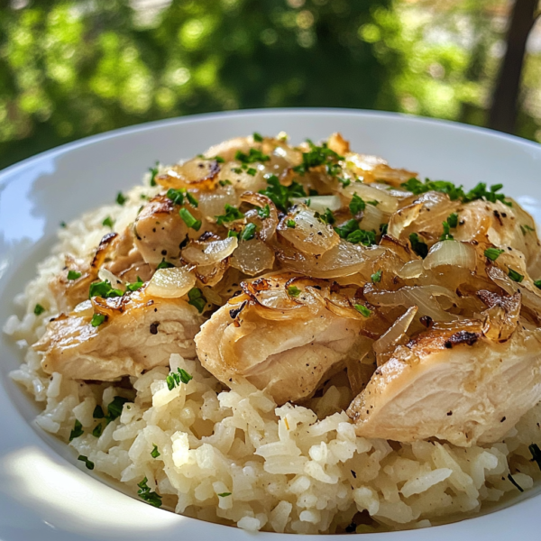 Chicken And Rizz French French Onion Chicken And Rice Recipe - OoohDelish!