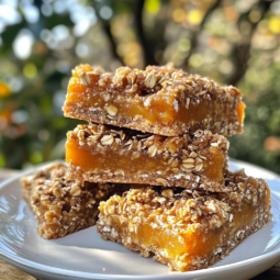 Persimmon Bars With Oatmeal Topping Recipe