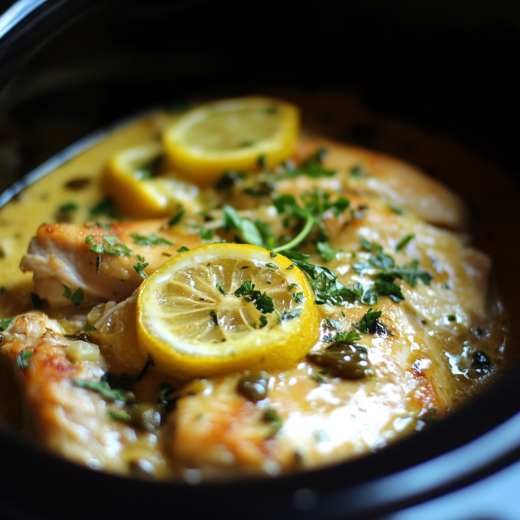 Crockpot Chicken Piccata