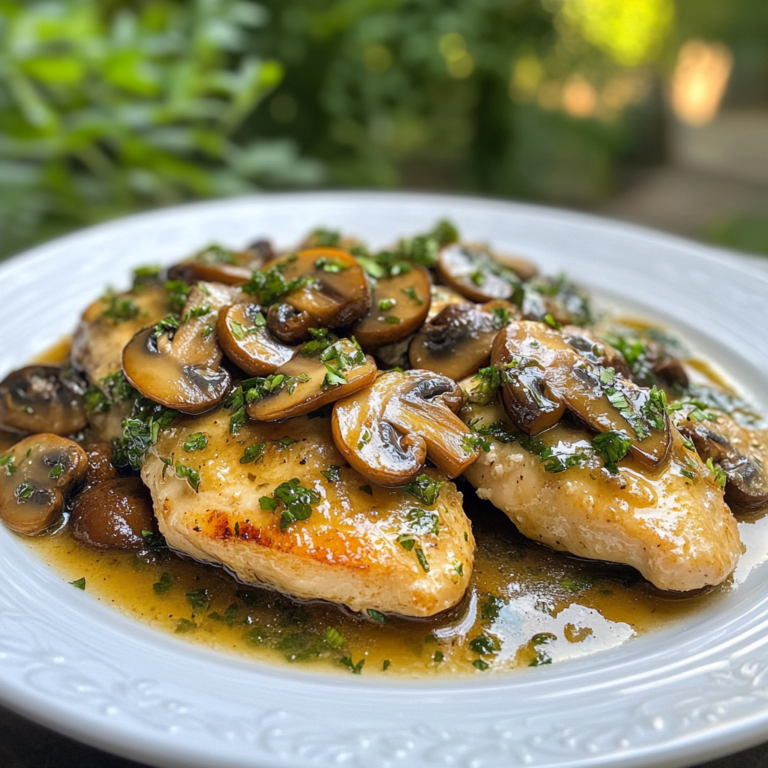 Chicken Piccata with Mushrooms - OoohDelish!