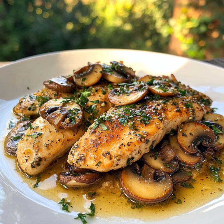 Chicken Piccata with Mushrooms - OoohDelish!