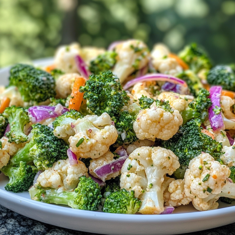 Cauliflower Broccoli Salad Recipe