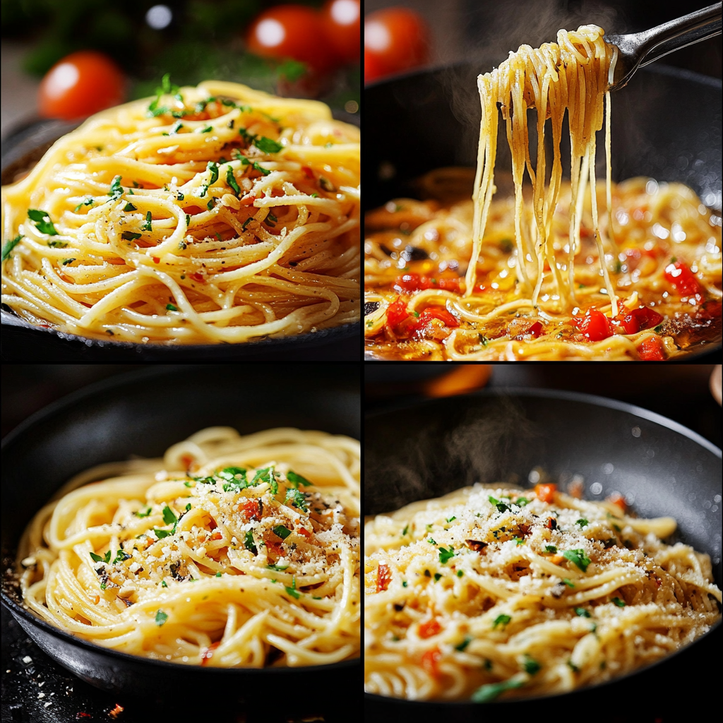 Sizzling Spaghetti Aglio e Olio
