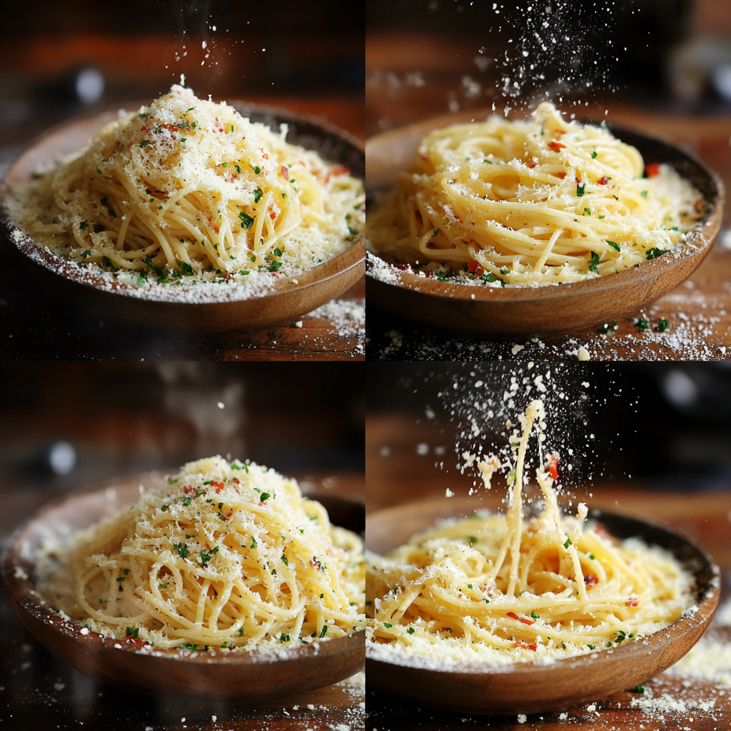 Sizzling Spaghetti Aglio e Olio