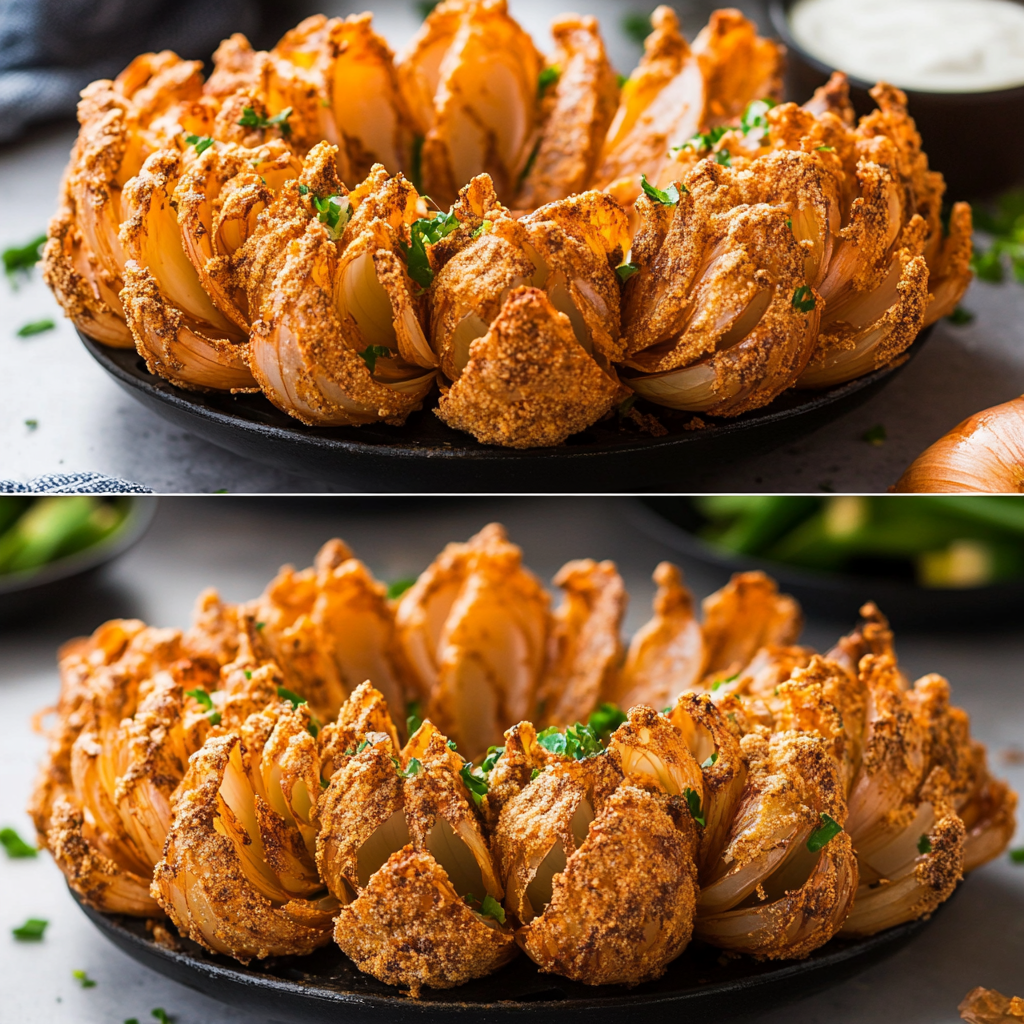 blooming onion air fryer recipe