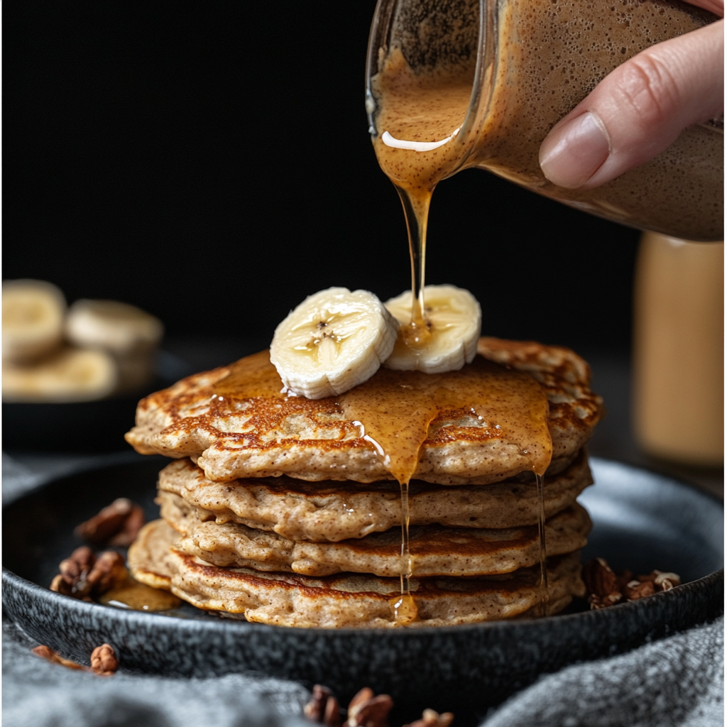 Almond Butter Banana Pancakes Recipe
