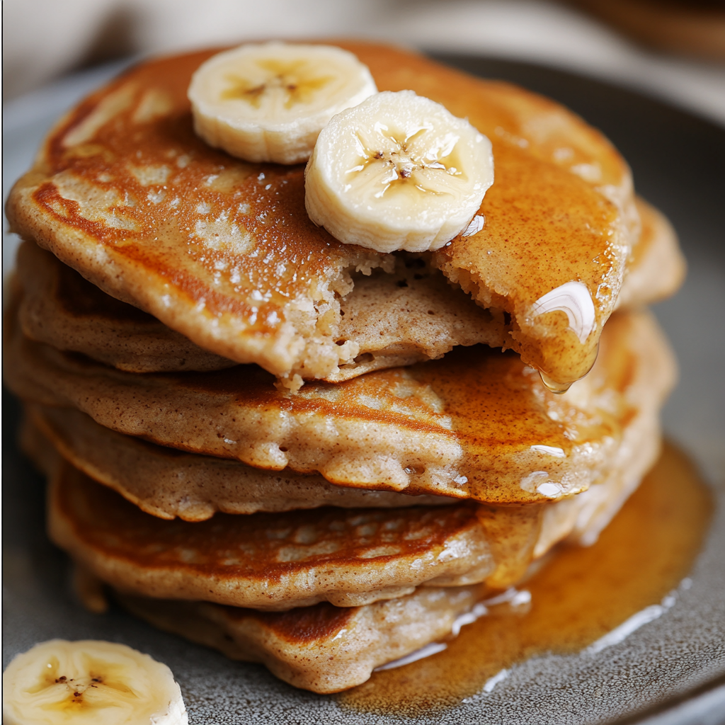 Almond Butter Banana Pancakes Recipe