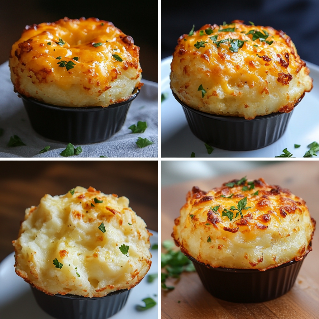 cheesy mashed potato puffs​