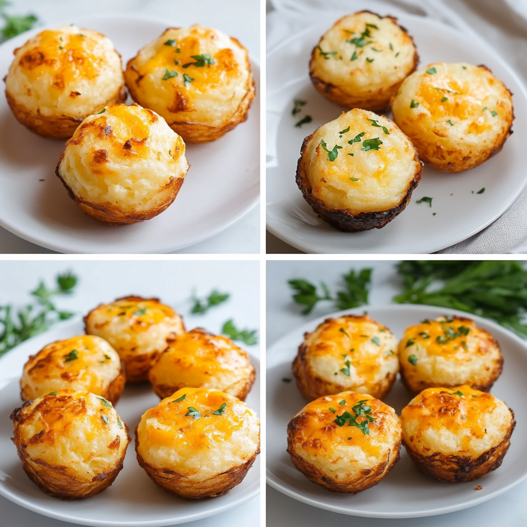 cheesy mashed potato puffs​
