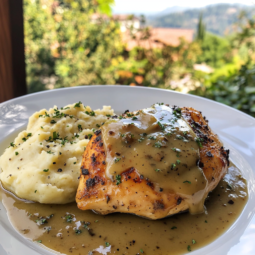 Chicken with Mashed Potatoes and Gravy