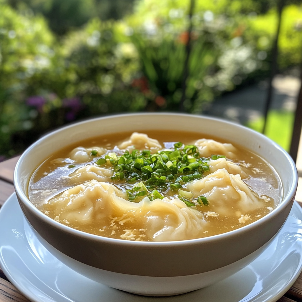 Egg Drop Dumpling Soup