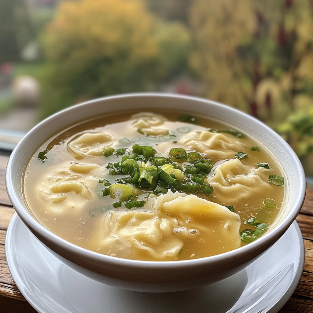 Egg Drop Dumpling Soup