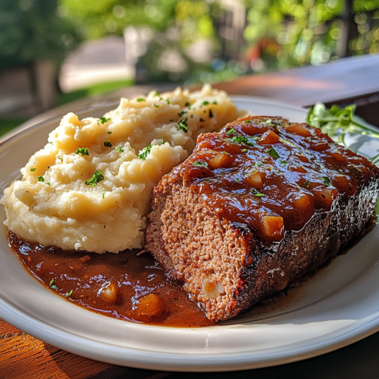Meatloaf and Mashed Potatoes