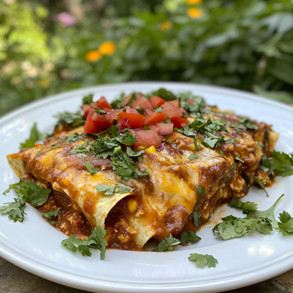 One-Pan Chicken Enchilada Skillet