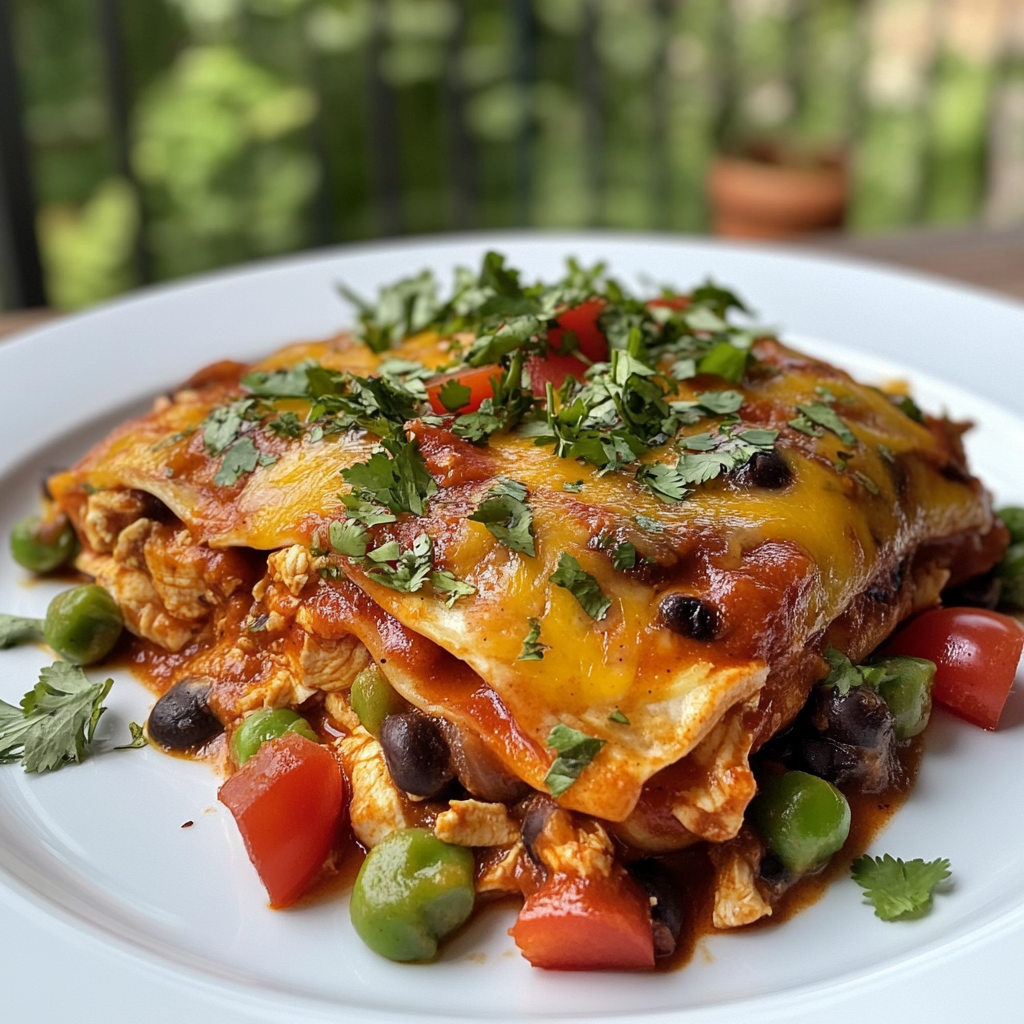 One-Pan Chicken Enchilada Skillet