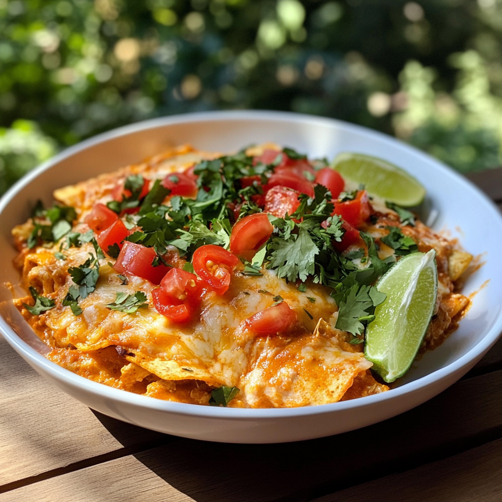 One-Pan Chicken Enchilada Skillet