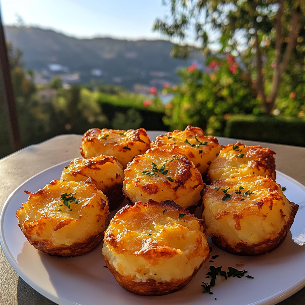 cheesy mashed potato puffs​