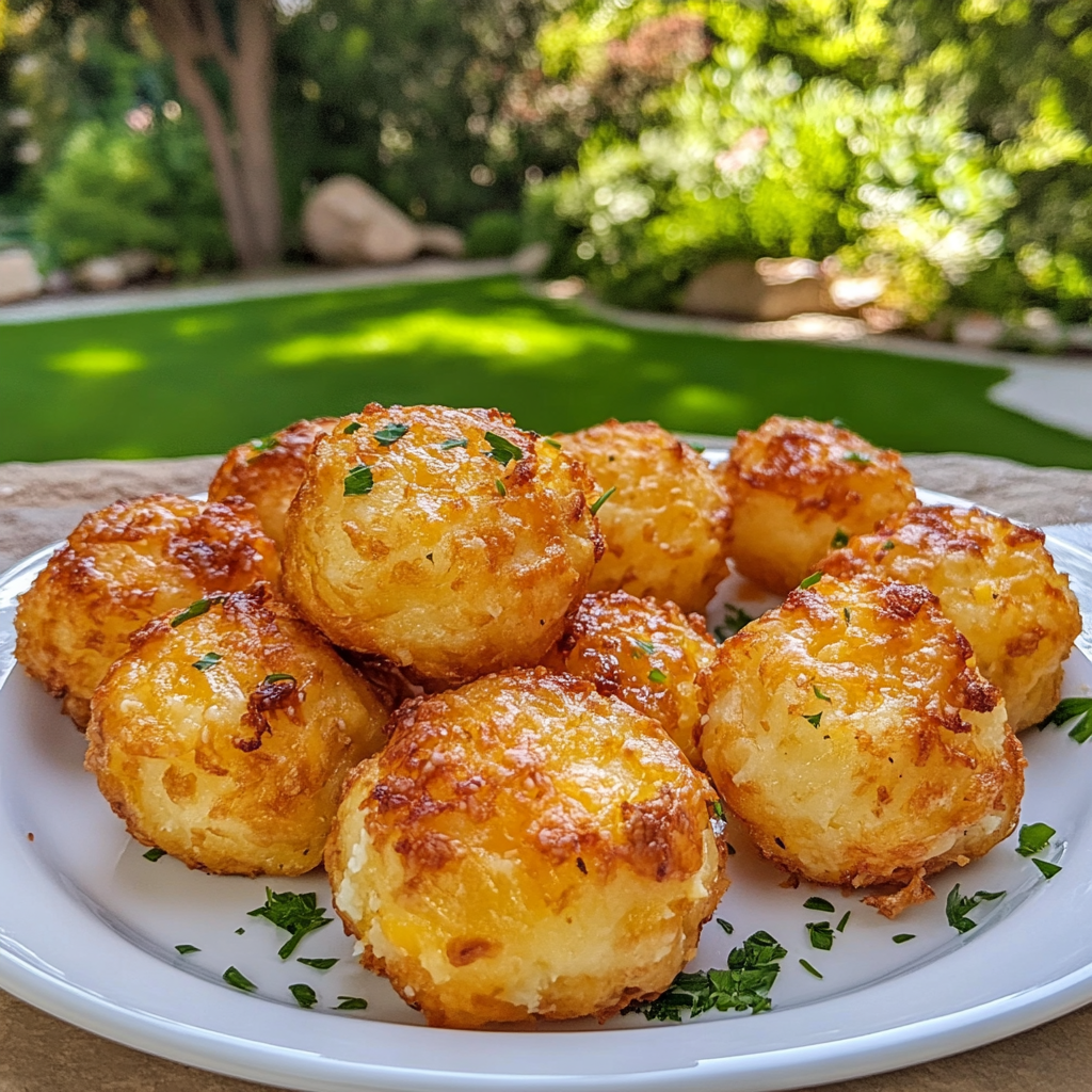 cheesy mashed potato puffs​