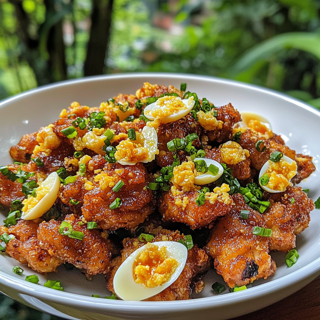 salted egg chicken recipe