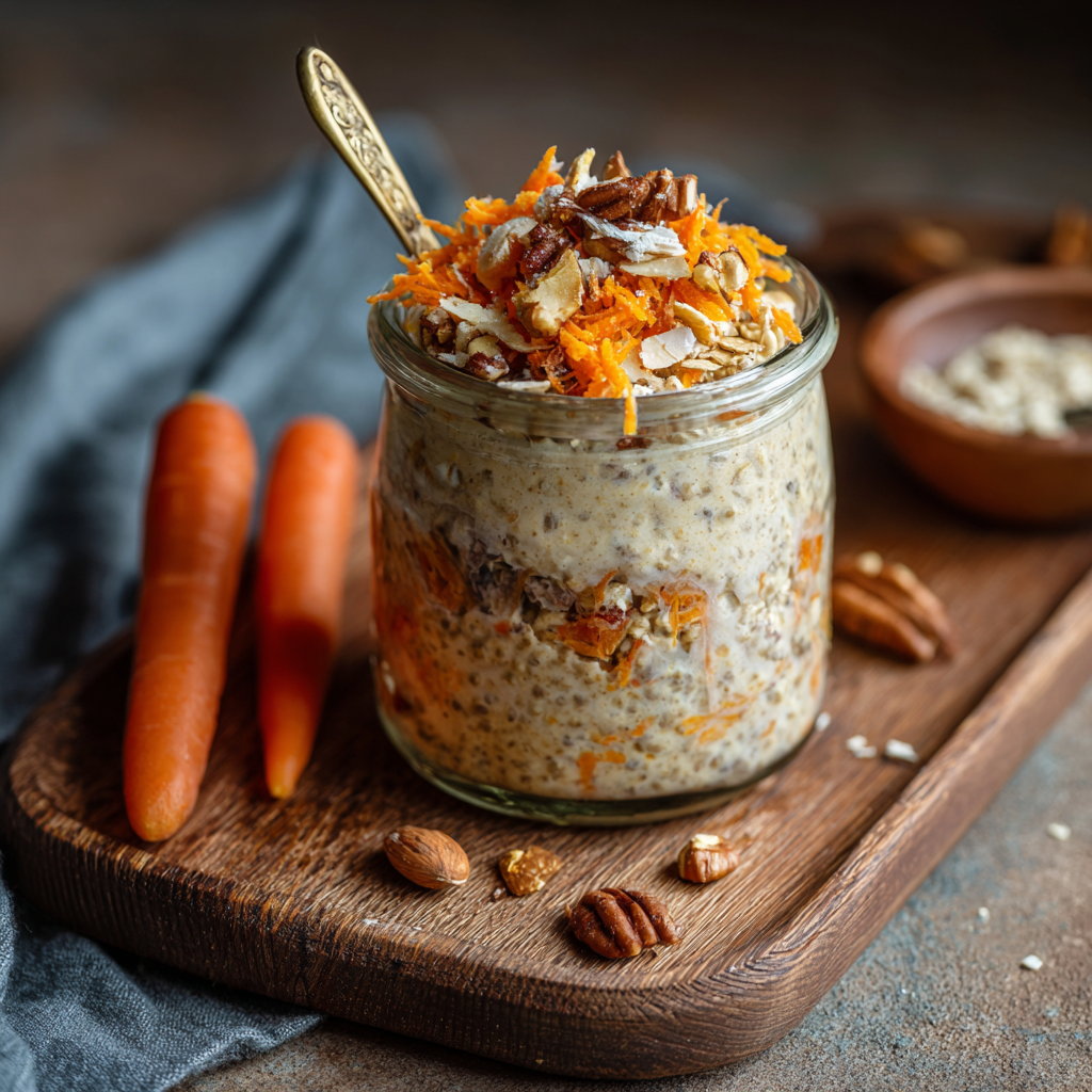 Carrot Cake Overnight Oats Recipe