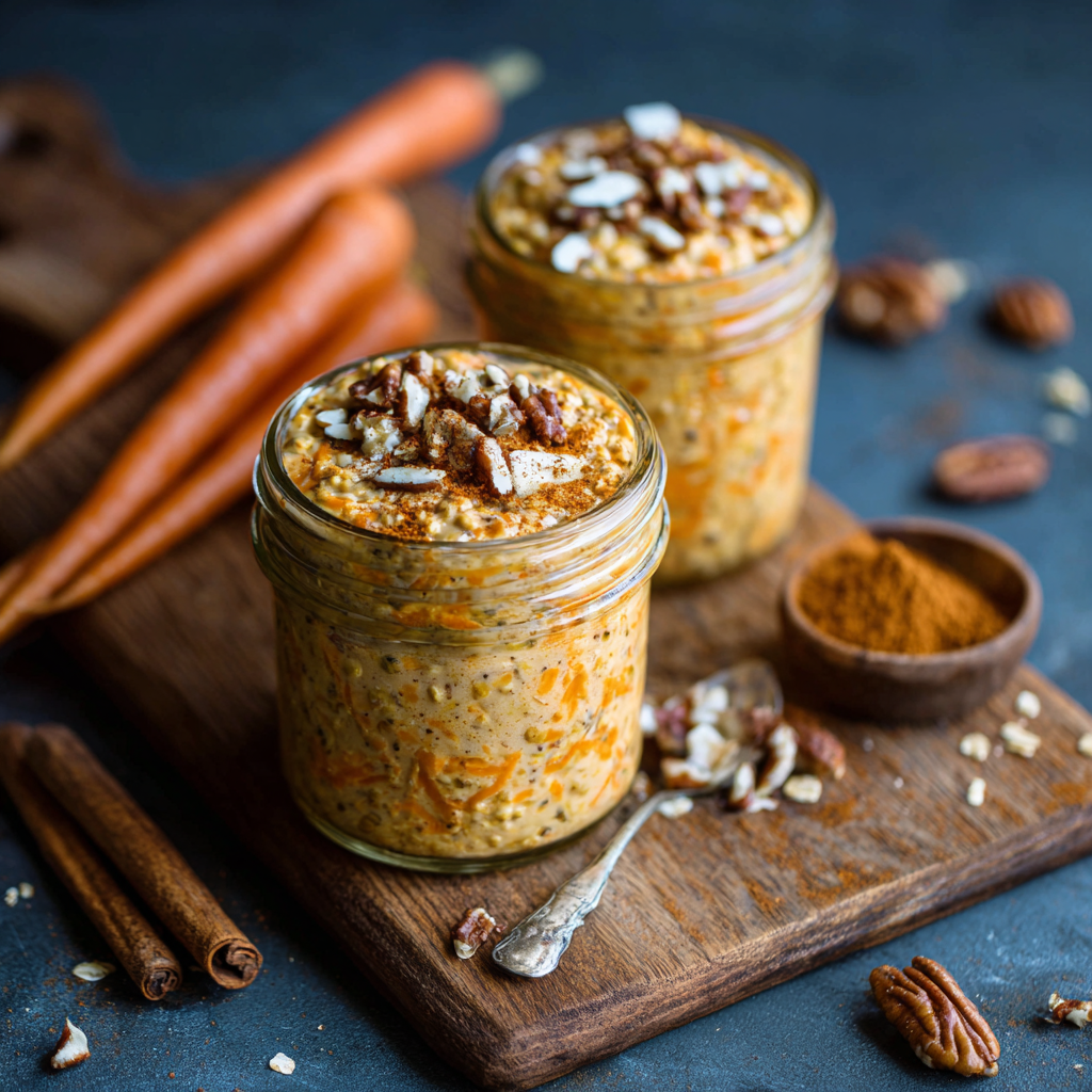 Carrot Cake Overnight Oats Recipe
