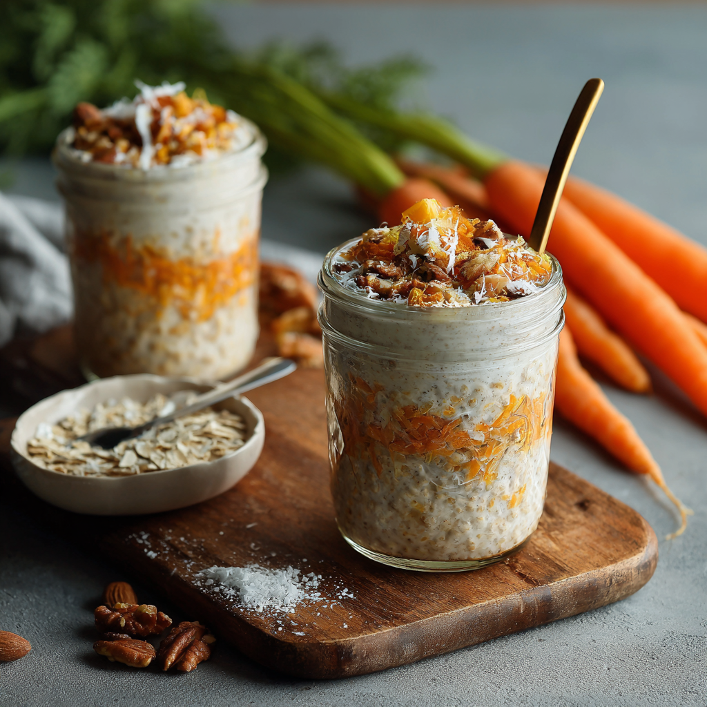 Carrot Cake Overnight Oats Recipe