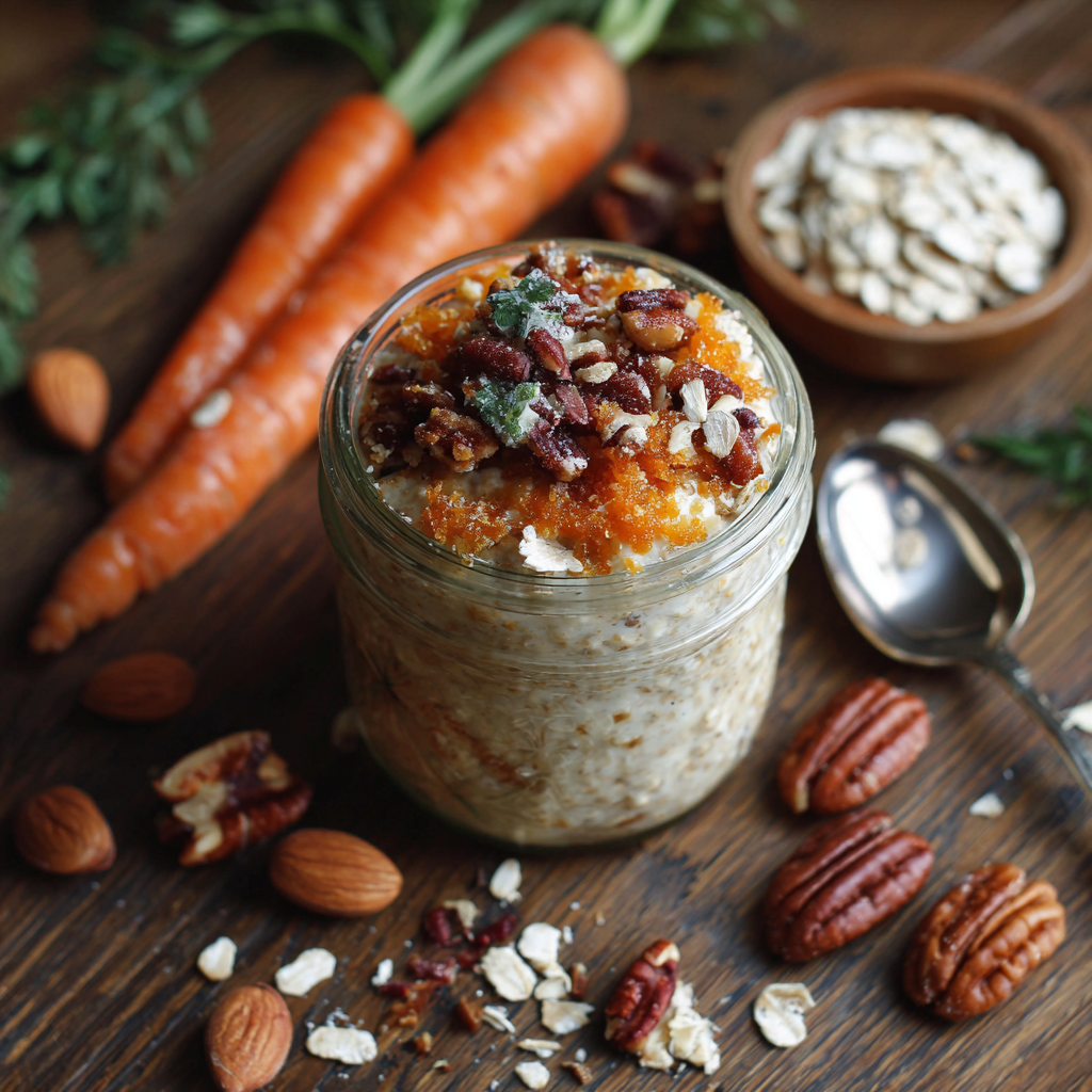 Carrot Cake Overnight Oats Recipe