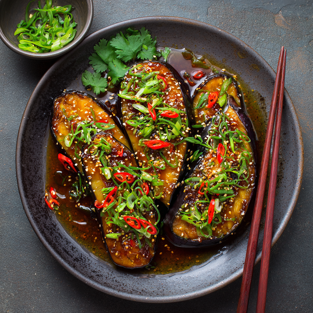 Baked Miso Glazed Eggplant Recipe