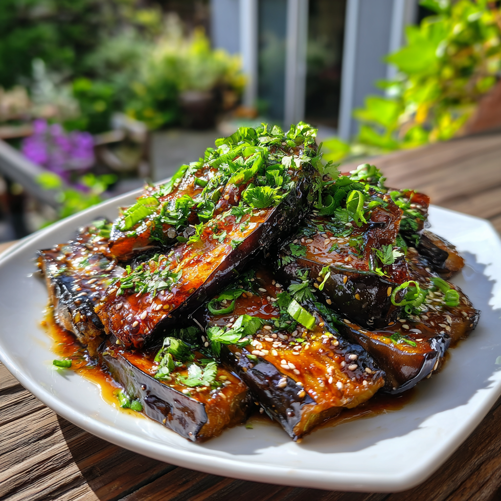 Baked Miso Glazed Eggplant Recipe