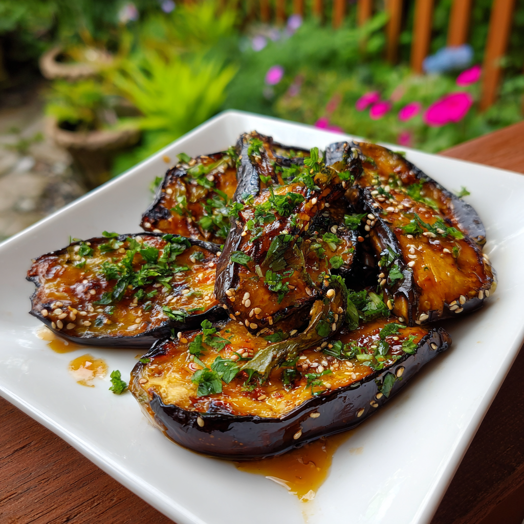 Baked Miso Glazed Eggplant Recipe
