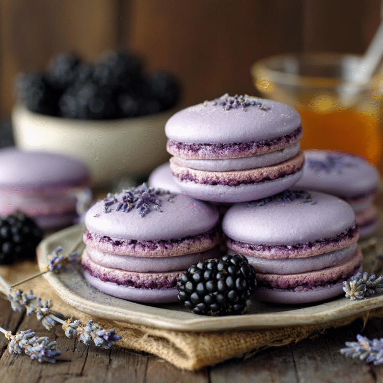 Blackberry Lavender Macarons Recipe