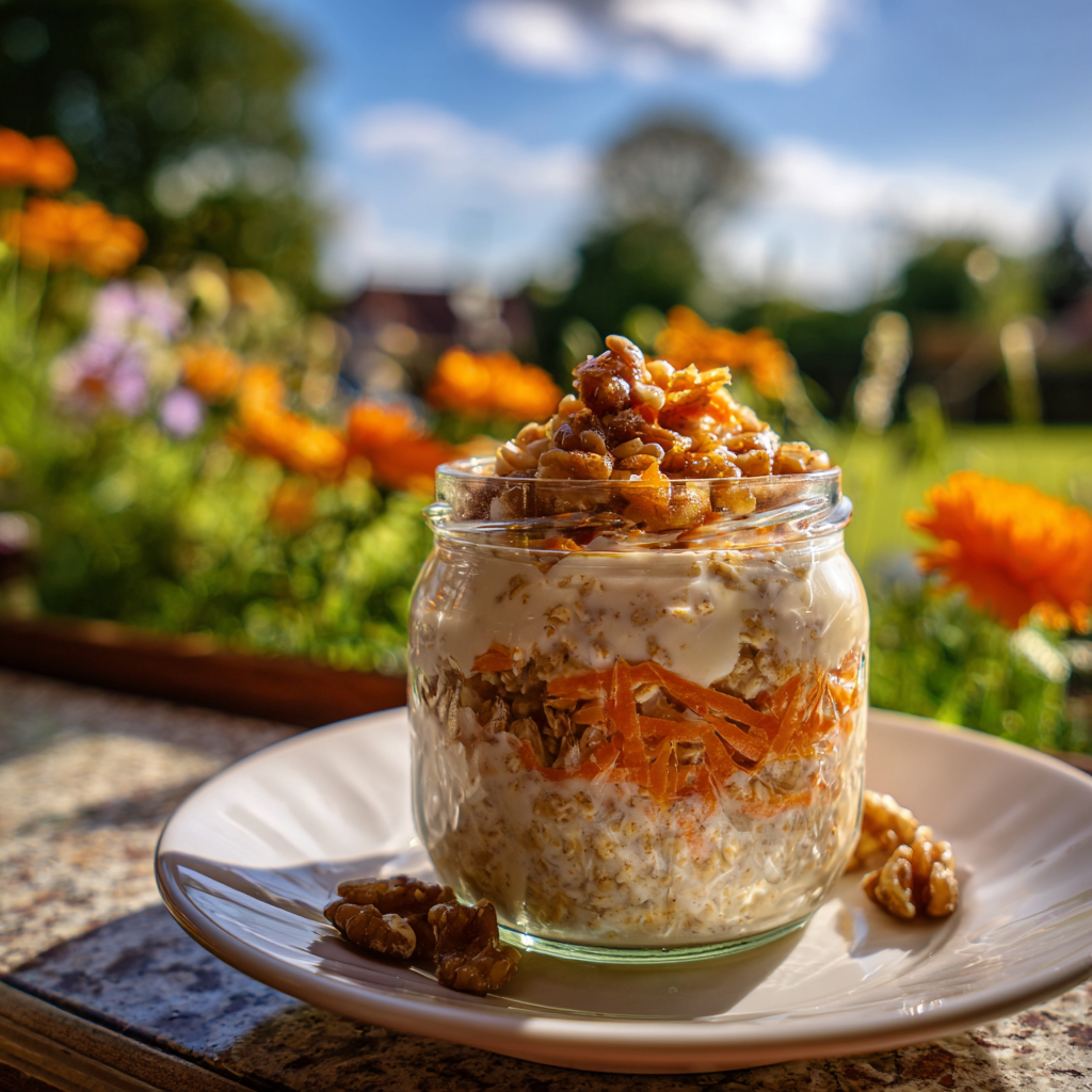 Carrot Cake Overnight Oats Recipe