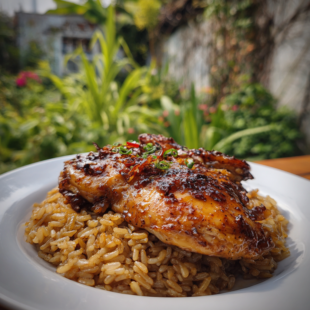One Pan Honey Soy Chicken and Rice Recipe