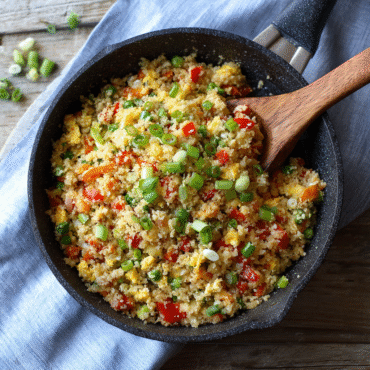 One Pot Cauliflower Fried Rice Recipe