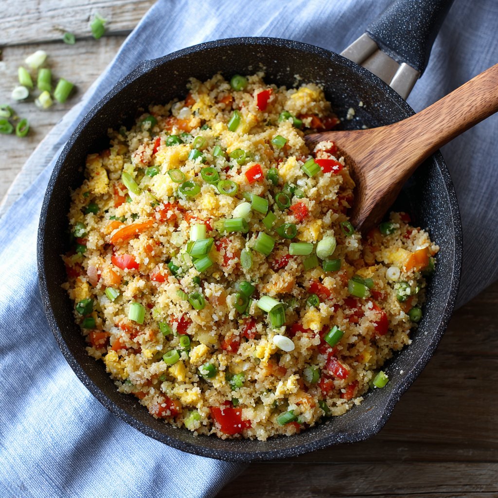 One Pot Cauliflower Fried Rice Recipe