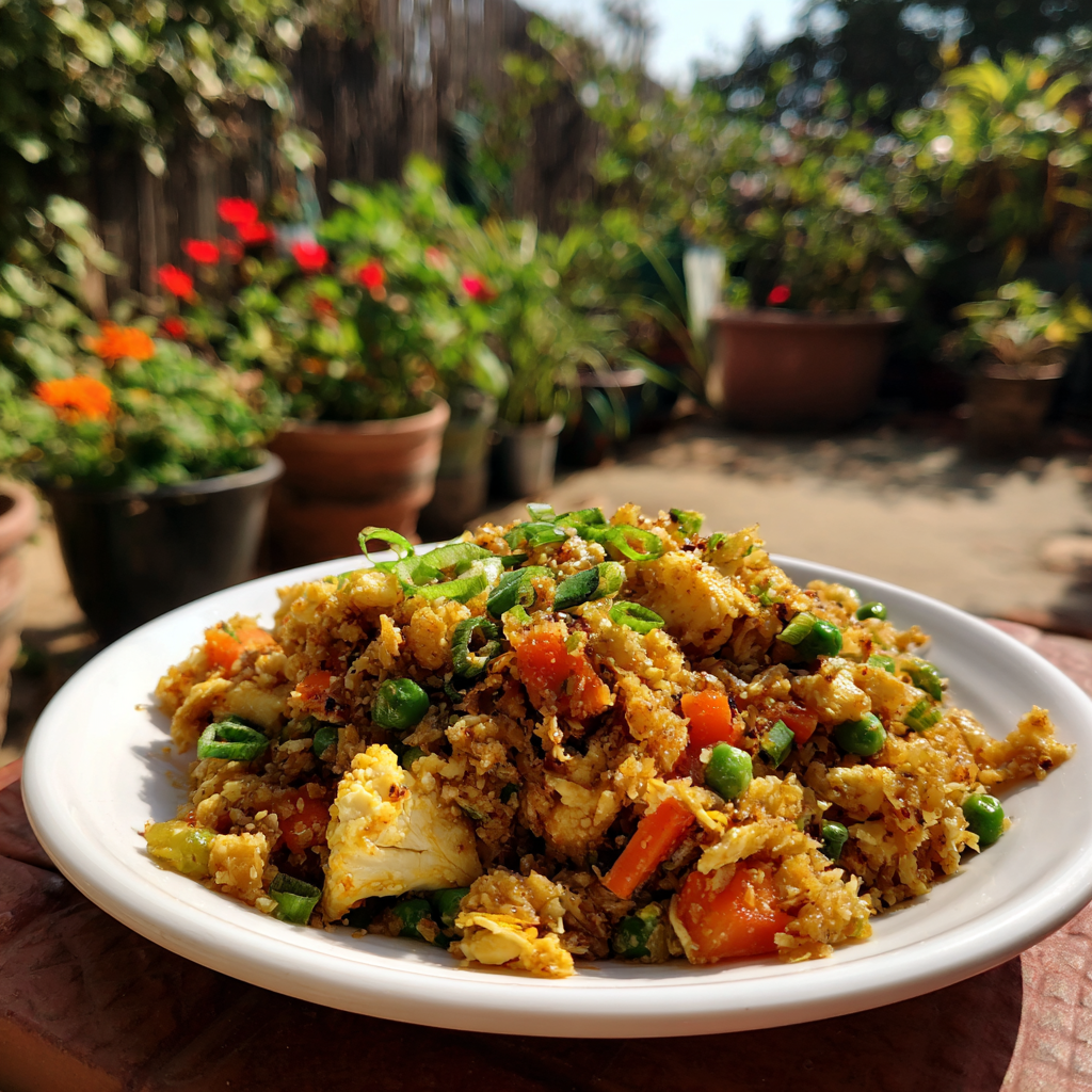 One Pot Cauliflower Fried Rice Recipe
